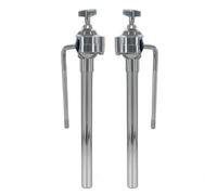 DEVNWIGMO Supporto Hardware Batteria Stand Staffa Montaggio Batteria Braccio Snodo Sfera Cromato Adatto per Insegnanti Esibizioni Live Strumentisti, Universale