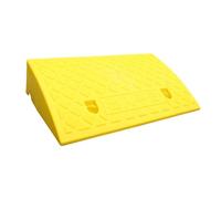 DEVNWIGMO Tappetino per Rampa per Marciapiede, Portatile, Resistente, Leggero, per Soglia, per Pendenza, per Bici, Camion, Auto, Marciapiede, giallo, 50x27x11 cm