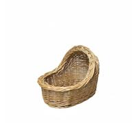 DEVNWIGMO Wicker Cat Bed Intrecciato a Mano Naturale Cesta per Animali Domestici Culla per Gatti Contenitore Multifunzione Adatto per Arredamento Fotografie Casa, S