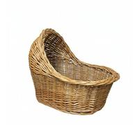 DEVNWIGMO Wicker Cat Bed Intrecciato a Mano Naturale Cesta per Animali Domestici Culla per Gatti Contenitore Multifunzione Adatto per Arredamento Fotografie Casa, L