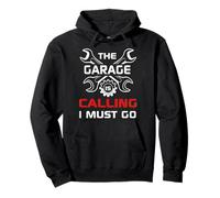 Devo Andare, Il Garage Mi Chiama Design Umoristico Felpa con Cappuccio