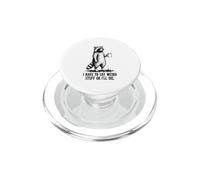 Devo dire cose strane o morirò caffè amante del procione PopSockets PopGrip per MagSafe