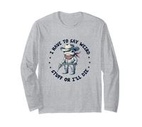 Devo Dire Cose strane o morirò Divertente Rana democrazia Maglia a Manica
