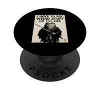 Devo dire cose strane o morirò - Divertente rana samurai PopSockets PopGrip Adesivo