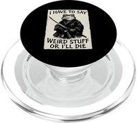 Devo dire cose strane o morirò - Divertente rana samurai PopSockets PopGrip per MagSafe