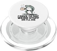 Devo Dire Cose Strane O Morirò Frog Tea Cottagecore PopSockets PopGrip per MagSafe