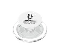 Devo dire cose strane o morirò Funny Frog Coffee PopSockets PopGrip per MagSafe
