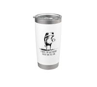 Devo dire cose strane o morirò rana Bicchiere termico in acciaio inox doppia parete