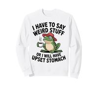 Devo Dire Cose strane Strana Rana Che Dice “Amore del caffè” Felpa