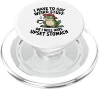 Devo dire cose strane Strana rana che dice “Amore del caffè” PopSockets PopGrip per MagSafe