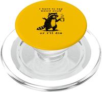 Devo dire strano vintage divertente procione bavaglio scherzo retrò anni '90 PopSockets PopGrip per MagSafe