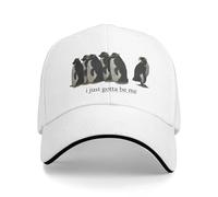 Devo Solo Essere Me Stesso Funny Penguin Casual Cappello da Baseball Cappello da Camionista Estivo Cappello da Sole da Aperto Unisex-Teens Y2k Cuffs da Baseball Carini