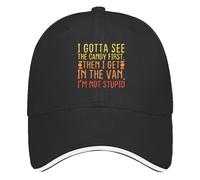 Devo Vedere Prima Le Caramelle. Cappello da Baseball da Donna in Rete, Divertente, per L'Estate.