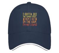 Devo Vedere Prima Le Caramelle. Cappello da Baseball da Donna in Rete, Divertente, per L'Estate.