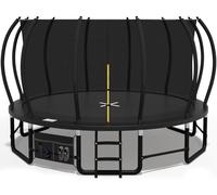 Devoko Trampolino Esterno Ø228/305/366/427cm, Traverse gambe rinforzate, Struttura stabile e resistente. Portata 150 kg, Costruzione monoblocco, Montaggio rapido. Adatto a bambini e adulti.
