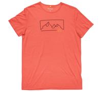 Maglietta da uomo Devold Active "Outline" Tee Man Taglia: L / Colore: rosso/arancio