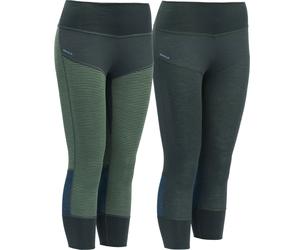 Devold Donna Pantaloni 3/4 Merino TUVEGGA verde woods 25/26 - XS