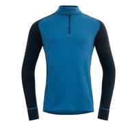 Maglione a collo alto da uomo Devold Duo Active Man Zip Neck Taglia: L / Colore: blu/azzurro
