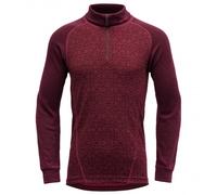 Devold - Junior Duo Active Merino Zip Neck - Intimo lana merinos 12 Years rosso