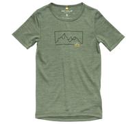 Devold - Kid's Active Outline Tee - Maglia merino 104 forest