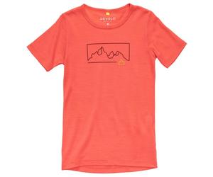 Devold - Kid's Active Outline Tee - Maglia merino 92 cayenne