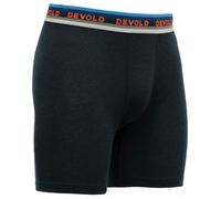Boxer sportivi da uomo Devold Lauparen Merino 190 Boxer Man Taglia: XXL / Colore: blu/arancio