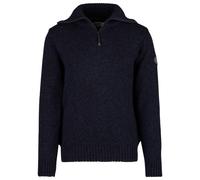 Devold - Nansen Sweater Zip Neck - Pullover in lana merino M blu