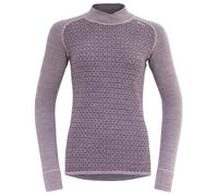 Maglietta sportiva da donna Devold Kvitegga Merino 230 Cross Neck Taglia: L / Colore: viola