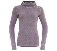 Devold - Women's Kvitegga Hoodie - Maglia merino S grigio/fuchsia
