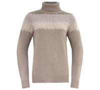 Devold - Women's Syvde Wool High Neck - Pullover di lana S marrone