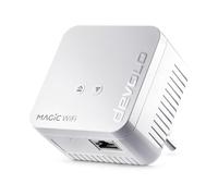 devolo Adattatore WLAN Powerline, mini adattatore di estensione WiFi Magic 1 - fino a 1.200 Mbit/s, amplificatore WLAN mesh, 1x connessione LAN, dLAN 2.0, bianco