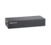 devolo Gigabit Ethernet Switch a 8 porte non gestito LAN Switch di rete LAN distributore 1000 Mbit/s senza ventola