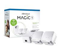 Devolo Magic 1 WiFi Mini Compact Starter Kit Powerline Wifi con Cavi di Corrente, Mesh, Tecnologia G.hn, Bianco