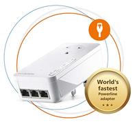 devolo Magic 2-2400 LAN Triple: adattatore Powerline aggiuntivo (fino a 2400 Mbps per la rete domestica Powerline, 3 porte LAN Gb, ideale per giochi online, streaming UHD 4k/8k, lavoro stabile a casa)