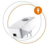 Devolo Magic 2 LAN 1-1-1 Adattatore CPL ultra-puissant fino a 2400 Mbits/S, con presa di corrente integrata, Bianco