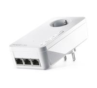 devolo Magic 2 LAN triple adattatore di espansione, adattatore Powerline, fino a 2.400 Mbps, 3 porte LAN Gigabit, bianco