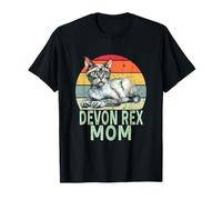 Devon Rex Cat Mom Divertente Retro Amo Il Mio Gatto Devon Rex Maglietta