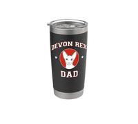 Devon Rex Cat Papà Bicchiere termico in acciaio inox doppia parete