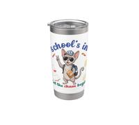 Devon Rex Cat torna a scuola in Lascia che il caos abbia inizio Bicchiere termico in acciaio inox doppia parete