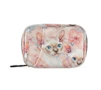 Devon Rex Cats Blush - Borsa di primo soccorso con scomparti staccabili, pratiche custodie per pillole organizzatori per portafoglio