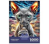 Devon Rex Puzzle 1000 Pezzi, Impossibile Jigsaw Puzzle Per Adulti Bambino, Giochi Stimolanti Per Tutta La Famiglia 52x38cm/1000pcs