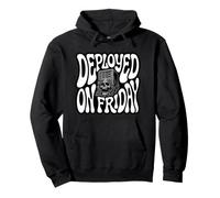 Devops Engineer Deployed On Friday Sysadmin Humor Felpa con Cappuccio