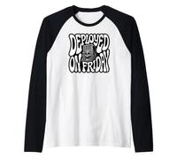 Devops Engineer Deployed On Friday Sysadmin Humor Maglia con Maniche Raglan