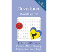 Devotional Word Search Book: Devotional word search with easy to read print about Calming your mind, relaxing your body, and more] 6x9 inches, 110 ... Vacations, Holidays, and free time relaxation