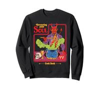 Devouring Your Soul Satan Retro Vintage Funny Adult Humor Felpa