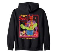 Devouring Your Soul Satan Retro Vintage Funny Adult Humor Felpa con Cappuccio