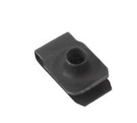 DeVow 10~20 pezzi M4 M5 M6 M8 M10 in acciaio al carbonio tipo U clip con dado a lamella filettato dadi a balestra Q312B for auto moto(Black Zinc,M10-10pcs)