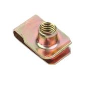 DeVow 10~20 pezzi M4 M5 M6 M8 M10 in acciaio al carbonio tipo U clip con dado a lamella filettato dadi a balestra Q312B for auto moto(Colour Zinc,M5-20pcs)