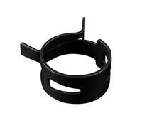 DeVow 10 pezzi/lotto fascetta stringitubo a molla in acciaio al manganese nero 65MN 5 mm-27 mm fibbia in acciaio elastico cerchio for tubo dell'acqua(ID 9mm)