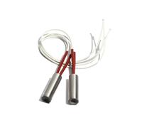 DeVow 2 pezzi 22 mm di diametro 38~48 mm di lunghezza 304SS tubo riscaldante a testa singola doppio 110/220/380 V 250/270/290/300/320 W elemento riscaldante(220V,270W 22x40mm(DxL))